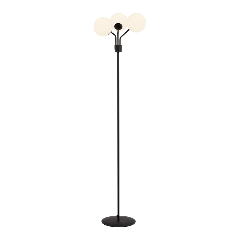 Lampa podłogowa stojąca Nova czarno-biała 3xE14x10W wym: 173 x 39 x 39 cm metal Emibig
