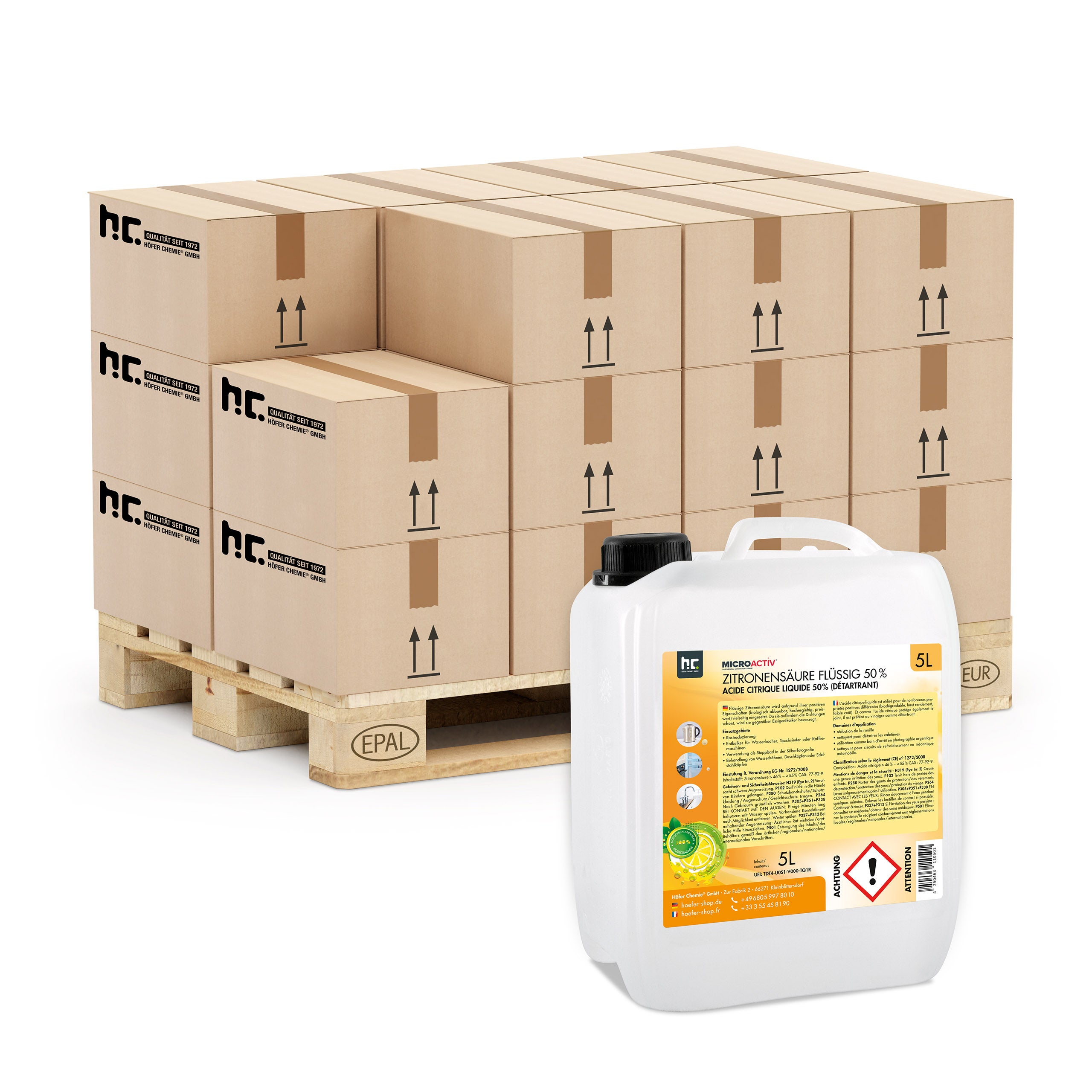 96 x Acide Citrique Liquide 50 Microactiv® détartrant en bidon de 5 L — free download