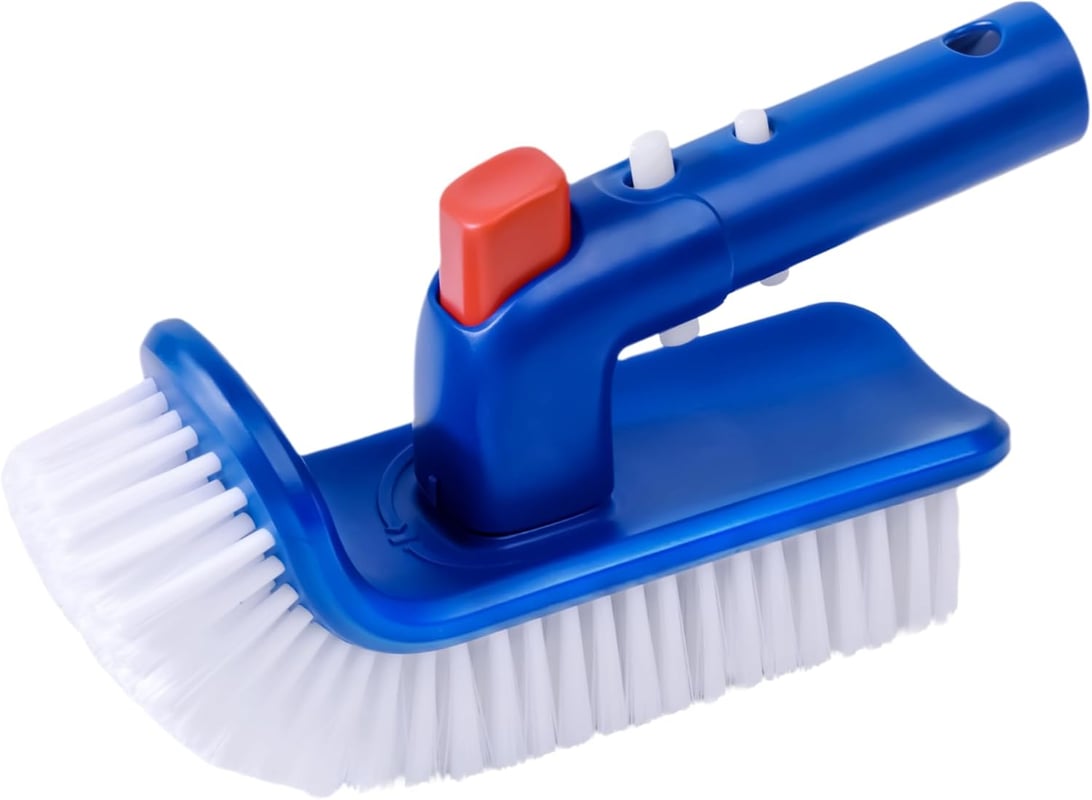 Głowica szczotki do basenu, uchwyt obrotowy o 180 stopni, do czyszczenia spa, łazienek, podłóg i kuchni.