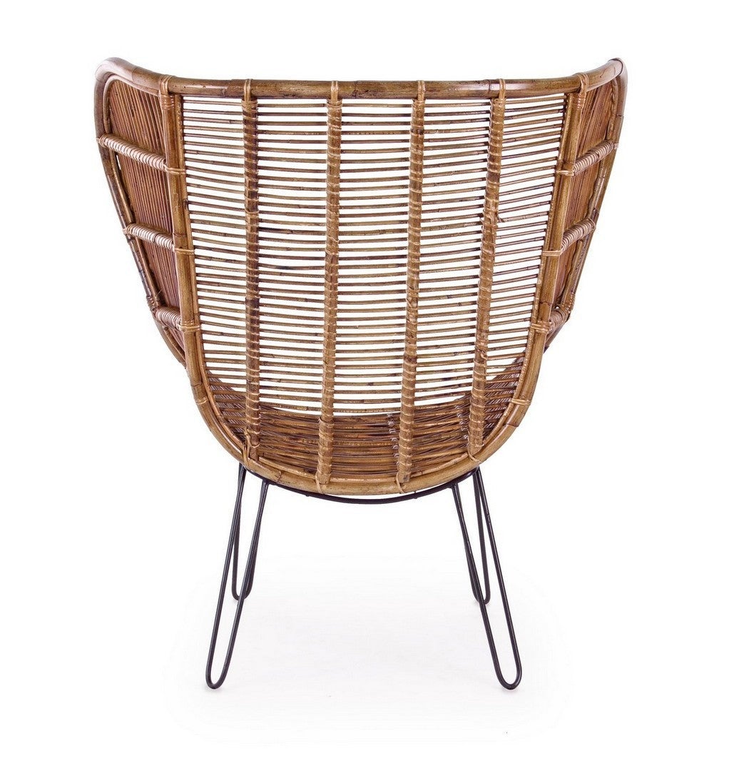 Fauteuils modernes en fibres naturelles Estefan - 4