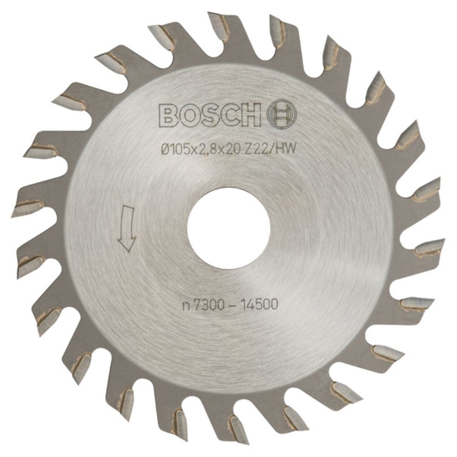 Bosch Professional - Fraise Circulaire Pour Guf4-22A, Psf22A Et Gff22A 105X20X2,8mm 22D - 3608641002