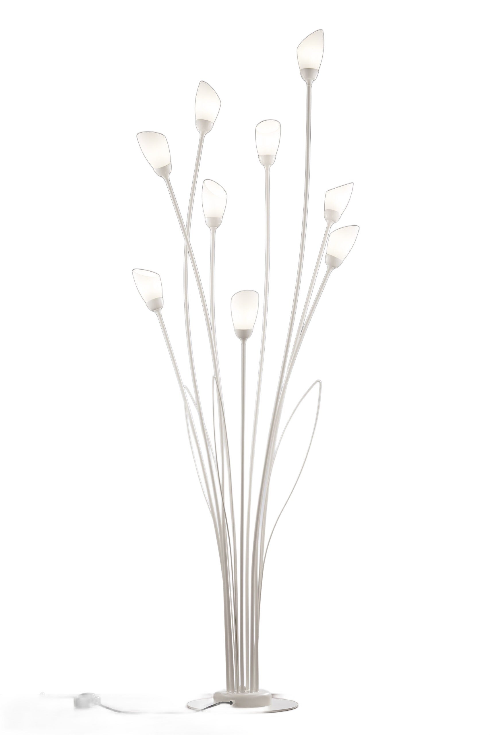 Lampa stojąca GLORIOSA szaro-biała 9xG9x15W metal wym:160x53x53cm IP20 Jupiter