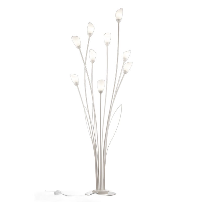 Lampa stojąca GLORIOSA szaro-biała 9xG9x15W metal wym:160x53x53cm IP20 Jupiter