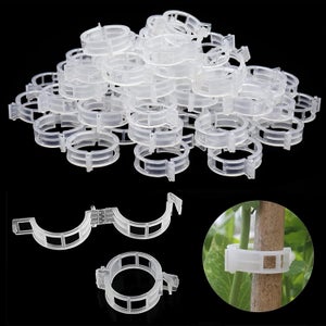 Clip per piante, plastica, clip, clip sospese, clip per viti, piante di vite e sviluppo dei fiori in modo corretto (100 pezzi) | Leroy Merlin