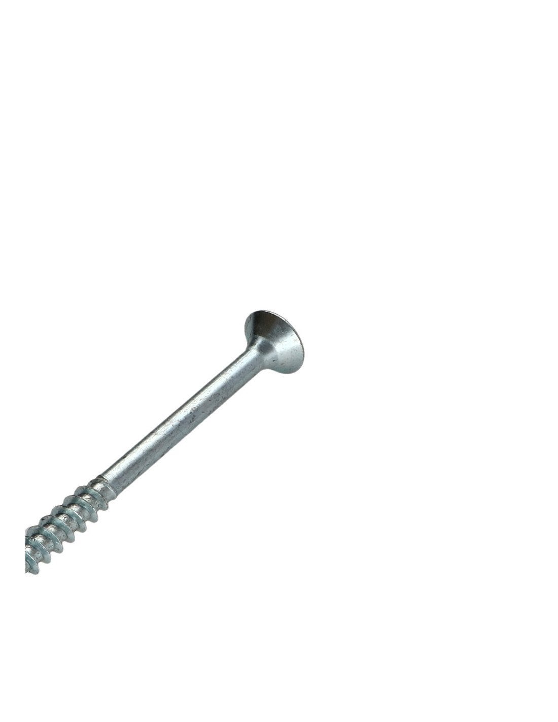 VBA Vis bois agglo Tête fraisée Pozi N°3 6X140 Filetage partiel Acier zingué-10 pièces - 2