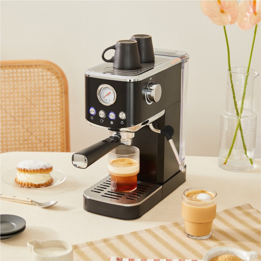CREATE - THERA CLASSIC COMPACT - Ekspres do kawy espresso z funkcją zimnej kawy - Noir