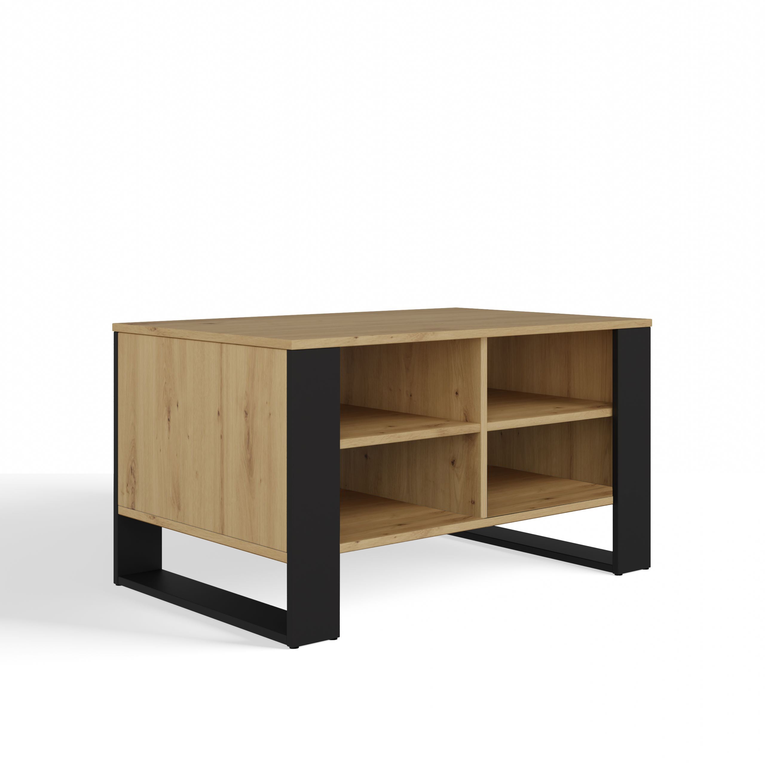 MINI - Table basse rectangulaire industrielle - 90x58x50 - Table basse ...
