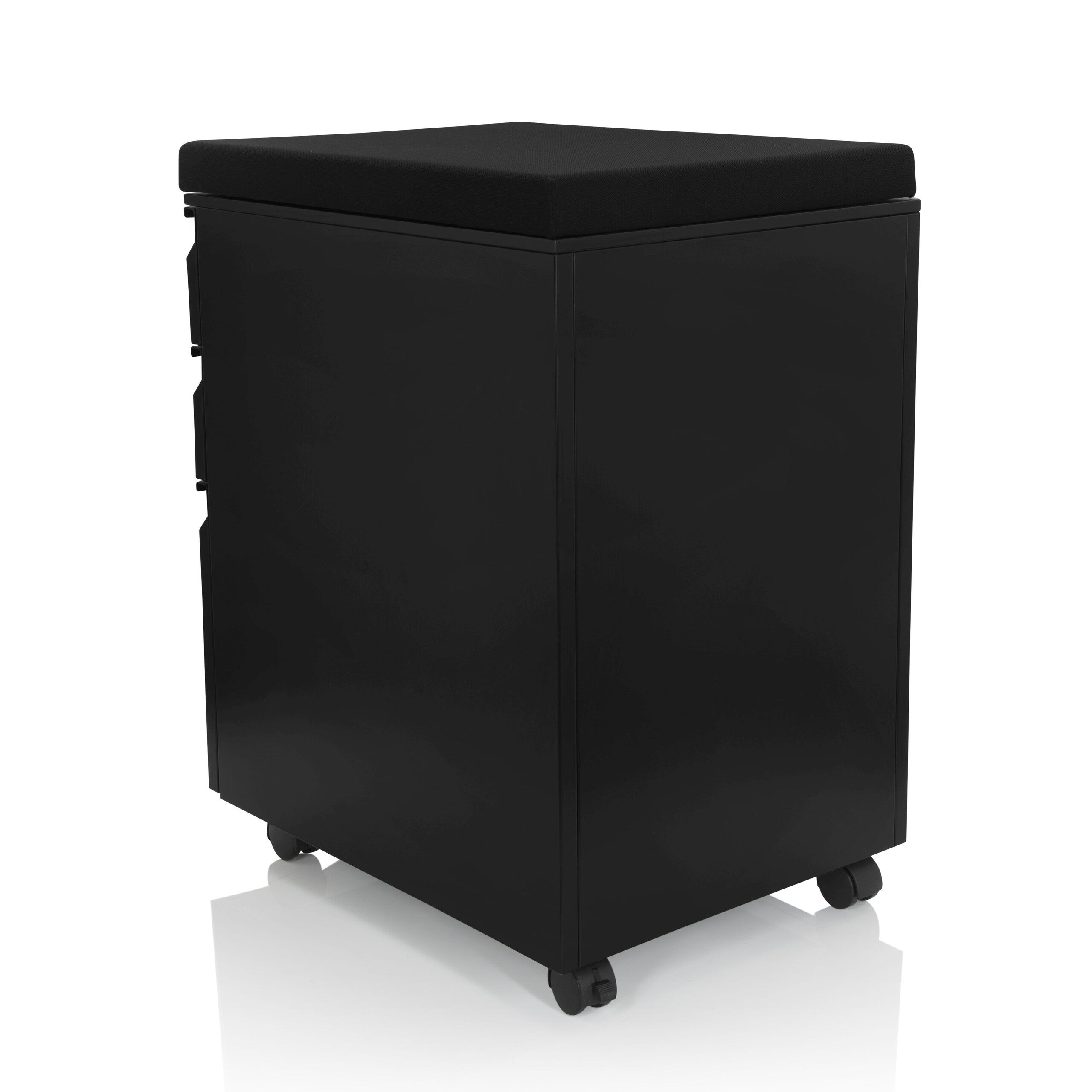 Cassettiera su ruote COLOR OS Acciaio nero incl. cuscino di seduta nero hjh OFFICE - 9