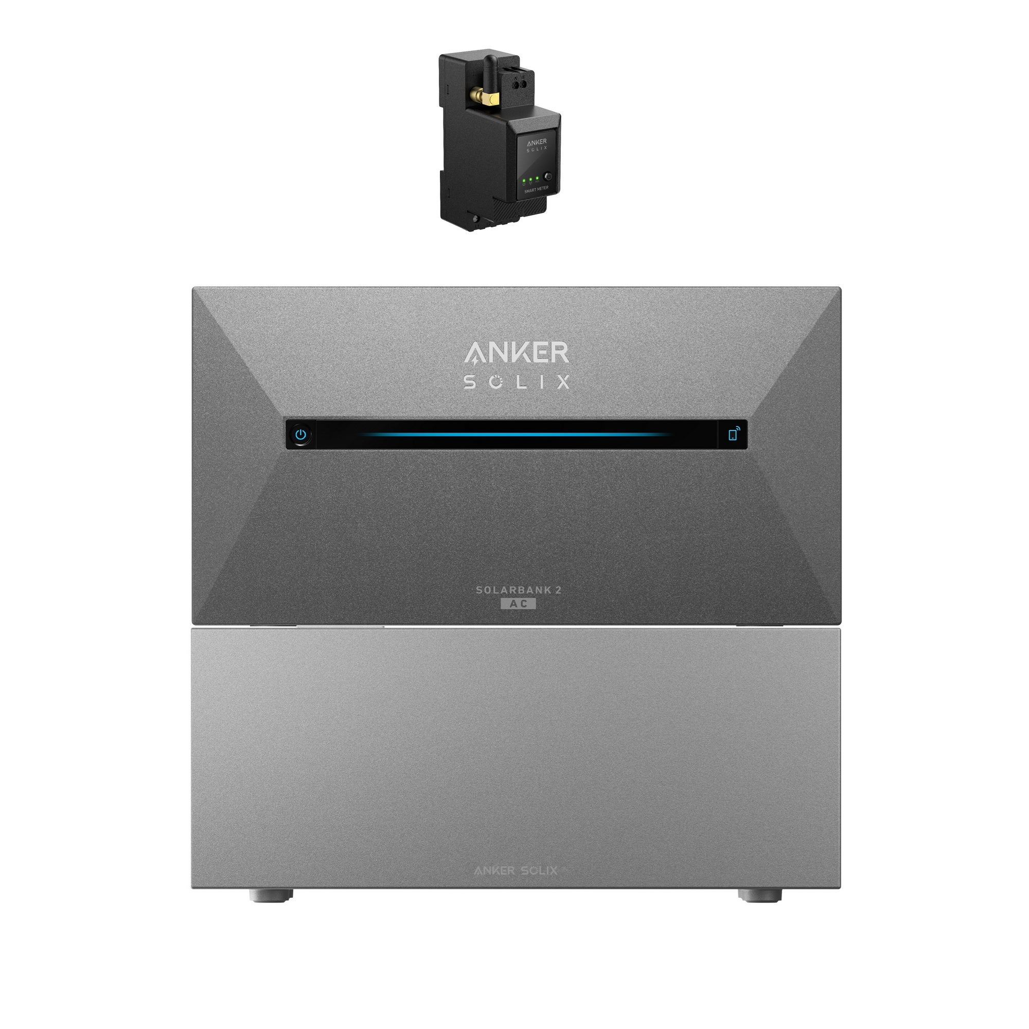 Anker SOLIX presa intelligente per Solarbank serie 2, Wi-Fi, Bluetooth, rilevamento carico corrente, risparmio energetico, Plug&Play, app, telecomando, carico max. 2500W, energia domestica