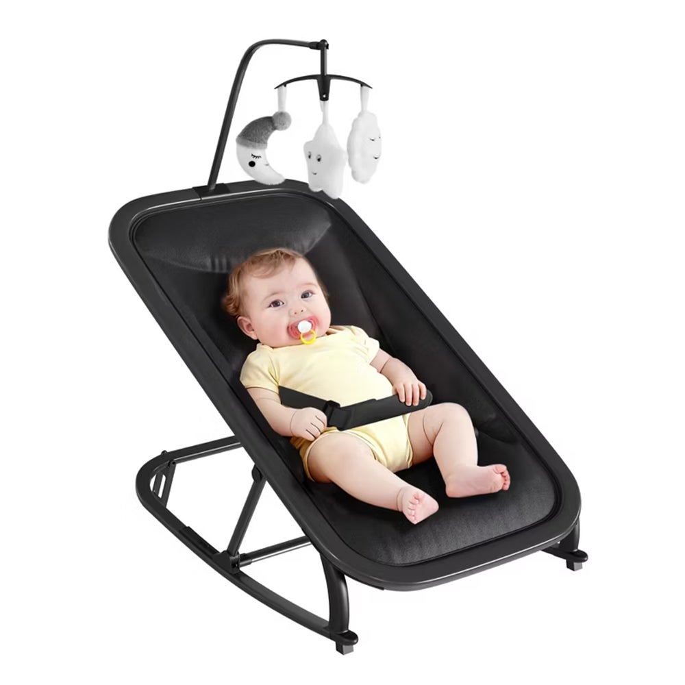 Kaket mecedora portátil 2 en 1 para bebés y niños pequeños, con cojín de asiento extraíble, ángulos ajustables y diseño ergonómico