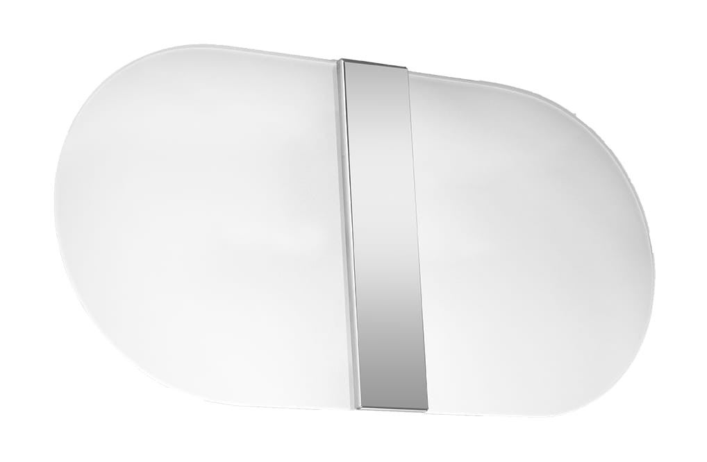 Kinkiet ścienny Salia chromowany biały 2xG9x12W wym: 18 x 35,5 x 6 cm szkło IP20 Sollux Lighting