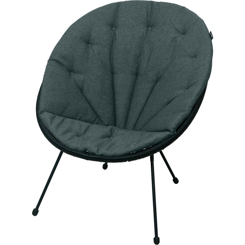 Poduszka na fotel żyłkowy AMPO ciemny szary melanż Acapulco 1 szt.