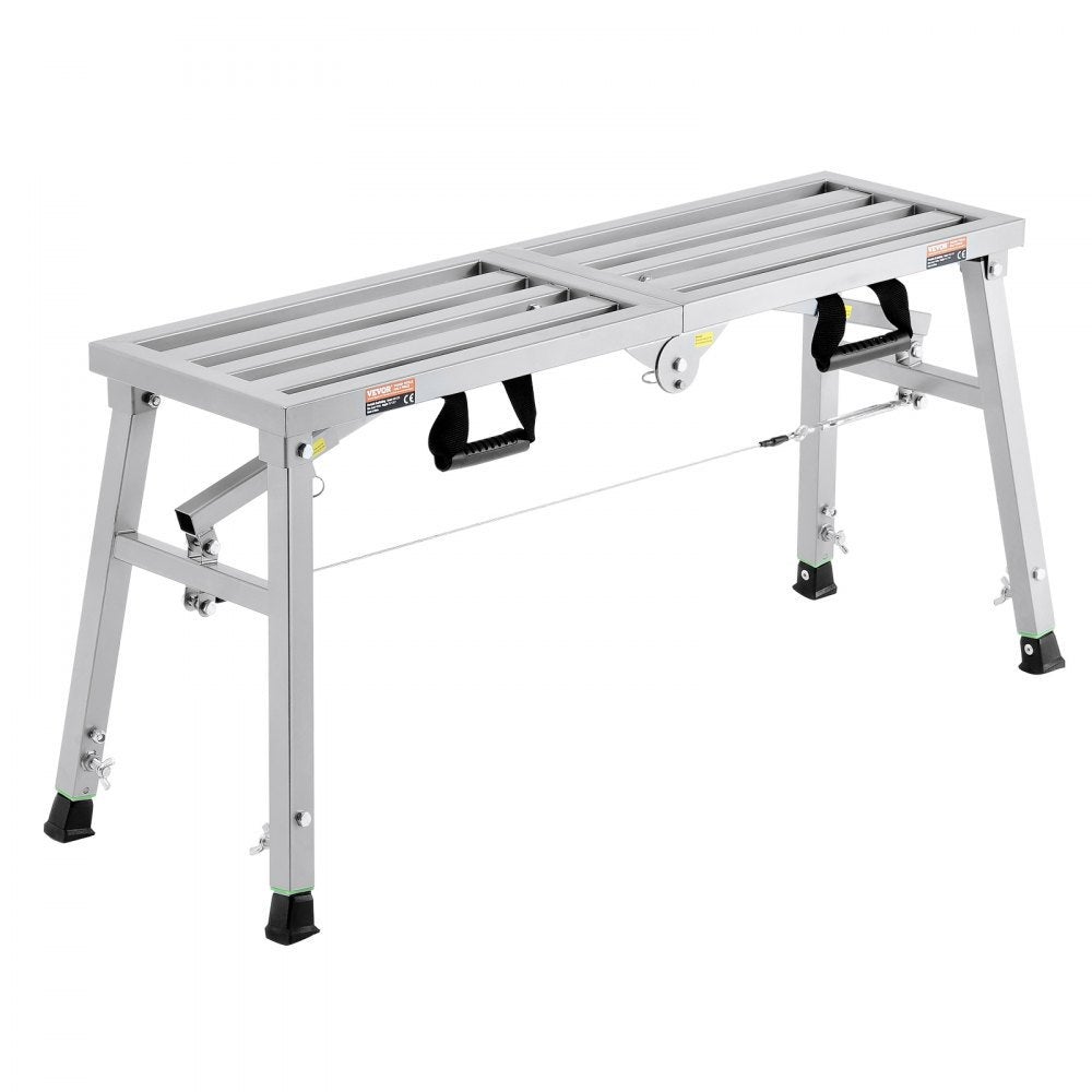 Essenza Plataforma De Trabajo Ajustable, Aluminio, 3 Alturas, 180 Kg, Plegable Aluminio, Leroy Merlin