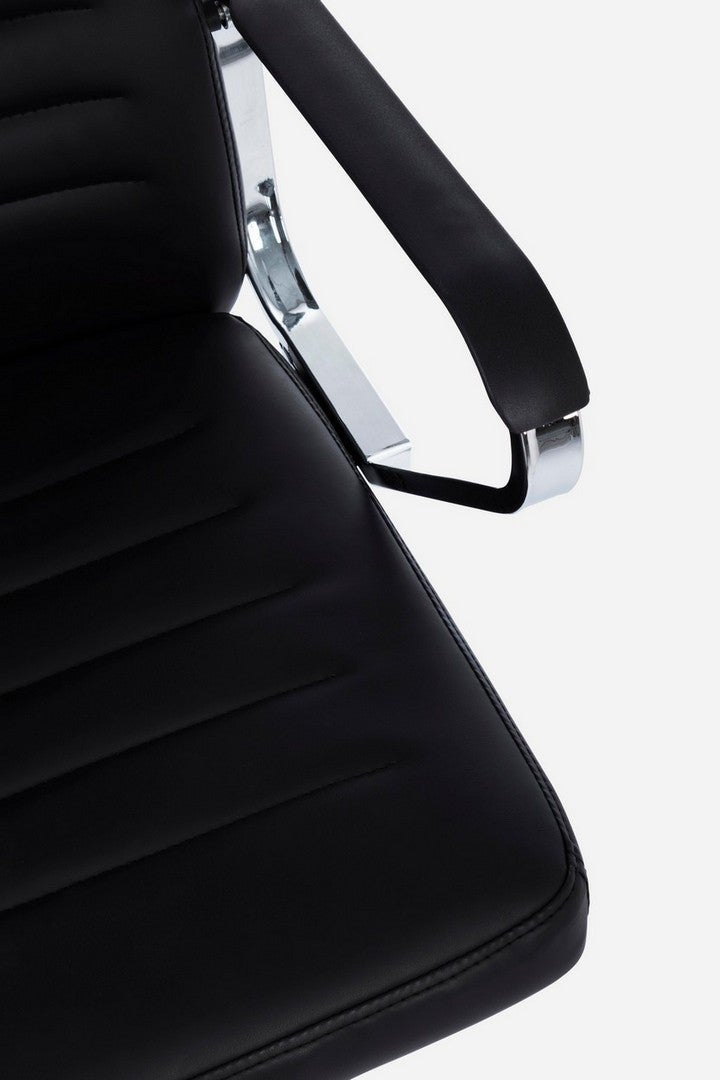 Fauteuil de bureau Derek blanc hauteur réglable 58x50x100h cm - 4