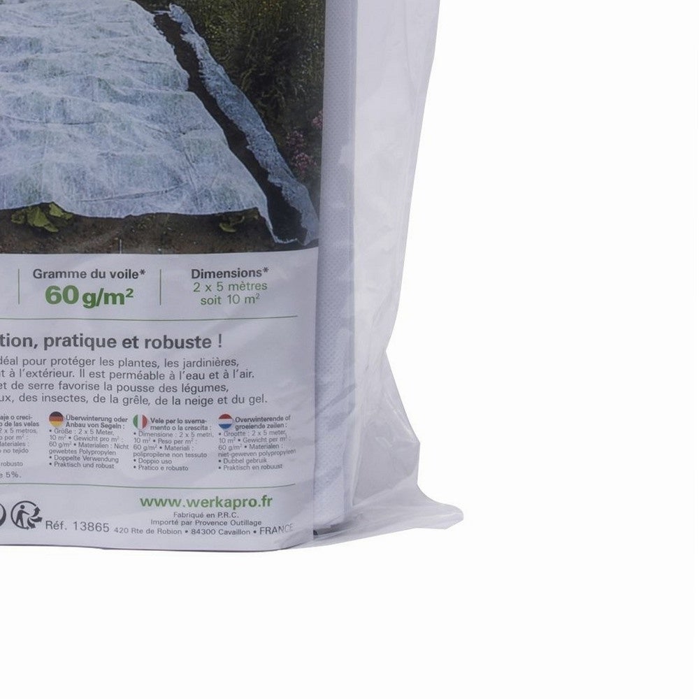 Voile d'hivernage blanc 60g-m2 WERKA PRO 2 x 5m - 9