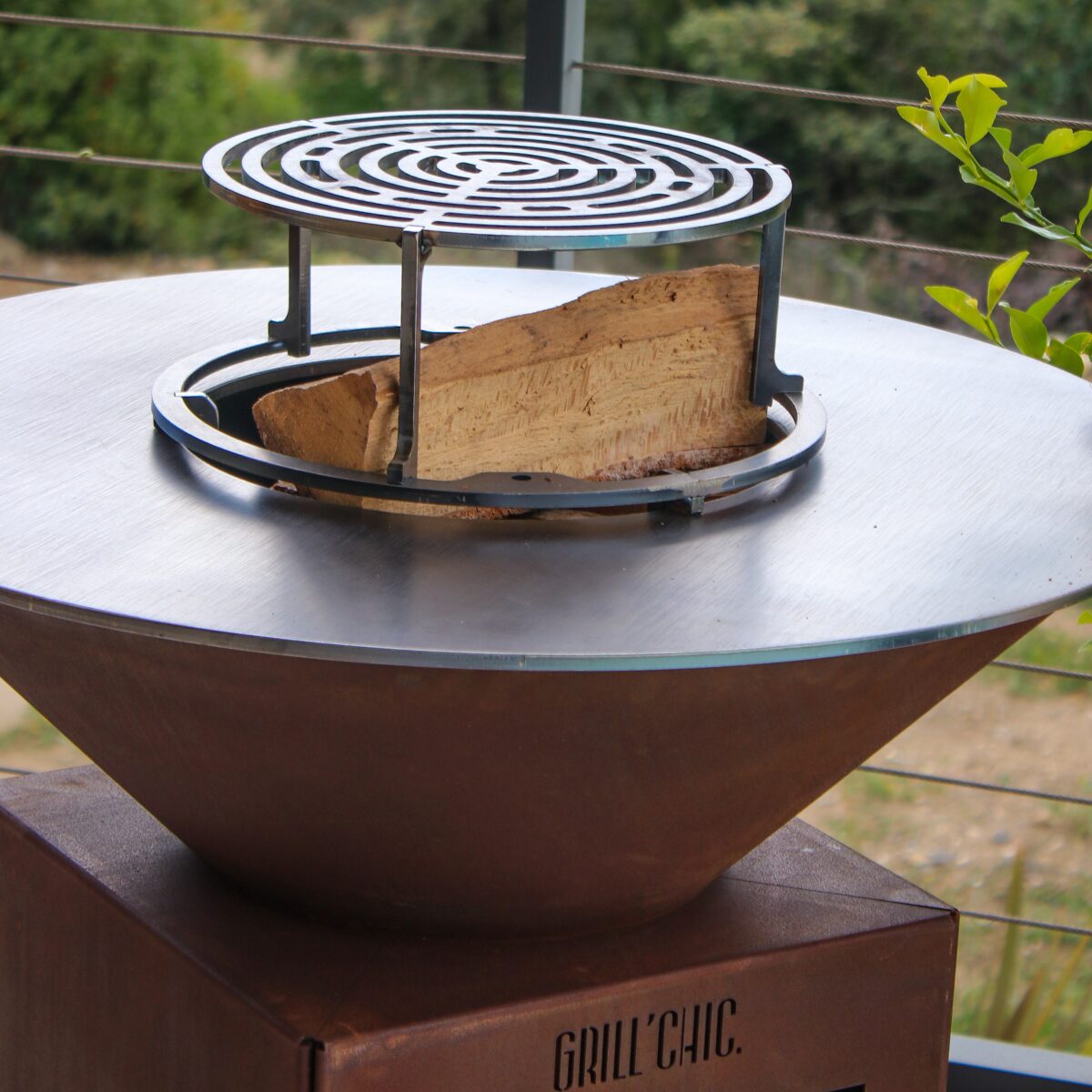 Pack Decouverte Brasero Auvergnat Corten Bois Rond 62 Simple Cuve - 6
