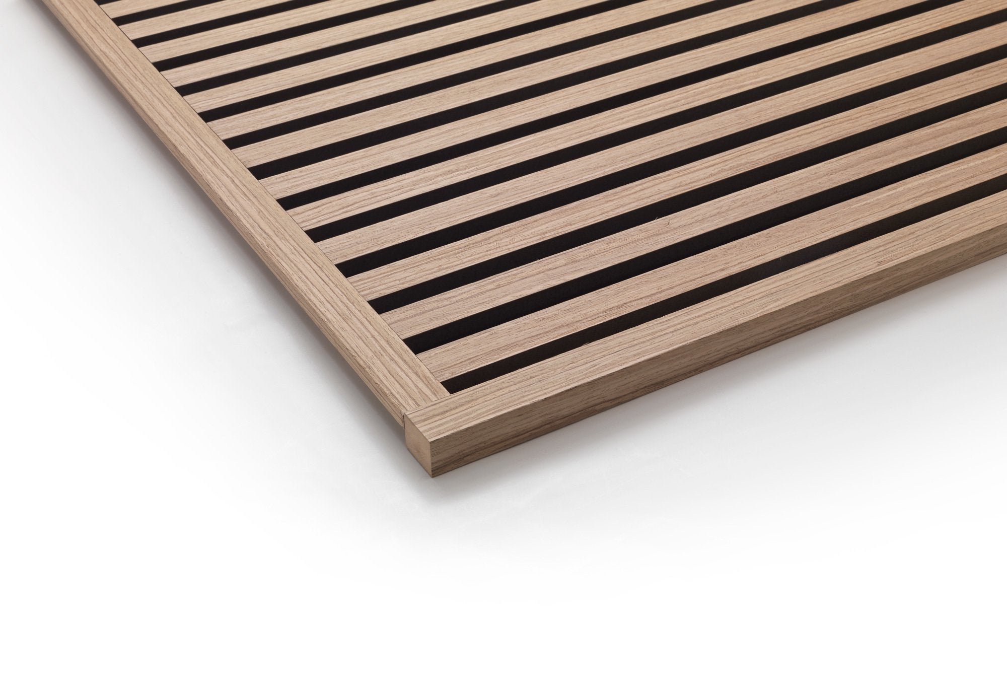 Pannello acustico in legno per parete - 240x60,5x2,2 cm - Rovere chiaro - Doghe - Pannello in legno naturale - 3