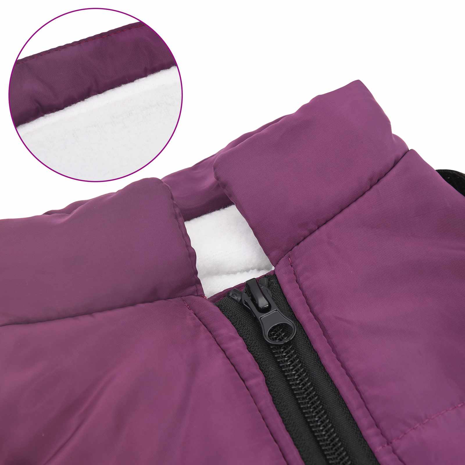 Abrigo para Perros Morado L36 Vellón y poliéster vidaXL - 7