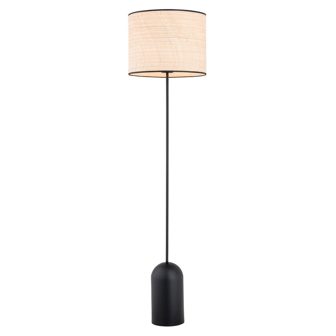 Lampa podłogowa stojąca Aspen czarno-kremowa 1xE27x15W wym: 142 x 35 x 35 cm tkanina Emibig
