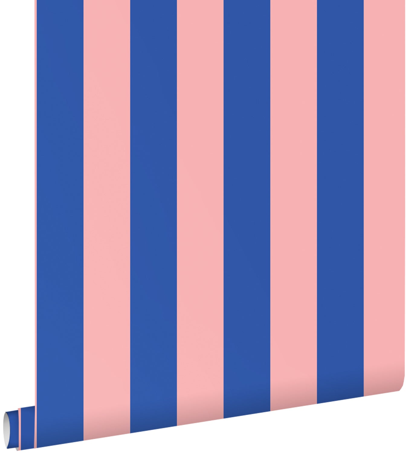 Tapeta paski jasnego różuIniebieskim - 53 cm x 10.05 m - ESTAHOME