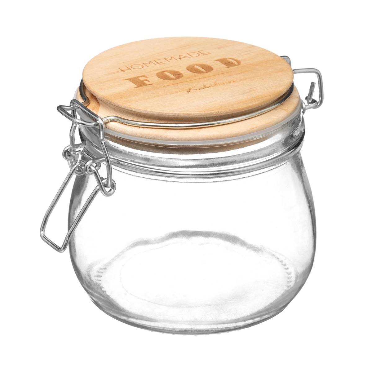 Vaso in vetro hermet da 0,65l con coperchio in hevea a chiusura Vaso in vetro hermet da 0,65l con coperchio in hevea a chiusura