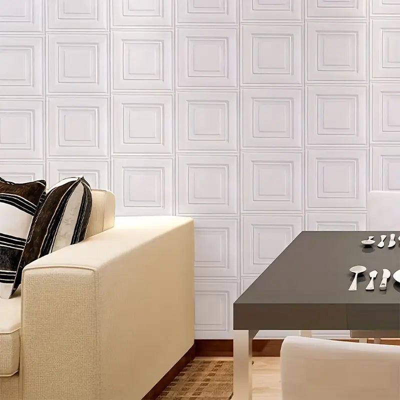 20 pezzi carta da parati 3D adesiva decorazione parete camera o soffitto, impermeabile e antimuffa, perfetta per rinnovare la stanza - 9