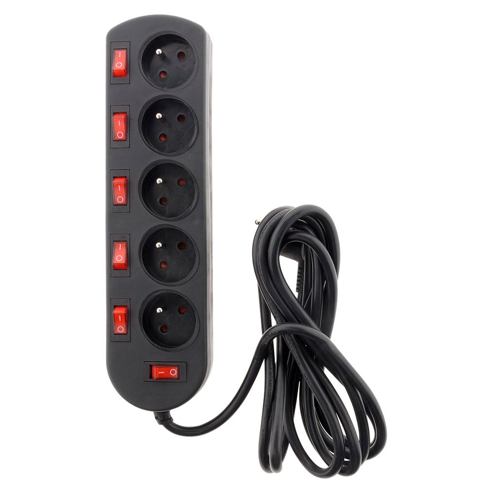 Bloc SONO 5 prises 16A 2P+T + 6 interrupteurs 3m - Zenitech - 3