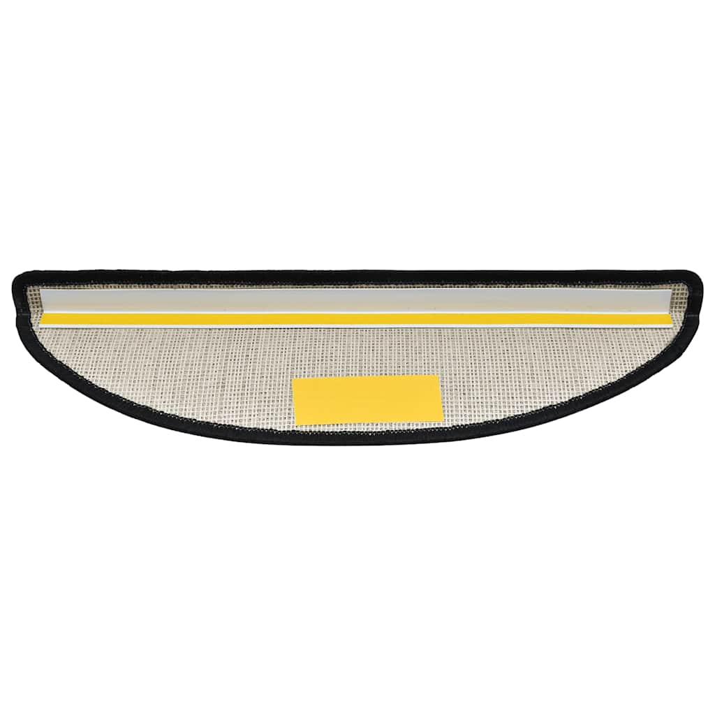 Tapis d'escalier 20 pièces 56 x 17 x 3 cm Anthracite Demi-rond vidaXL - 5