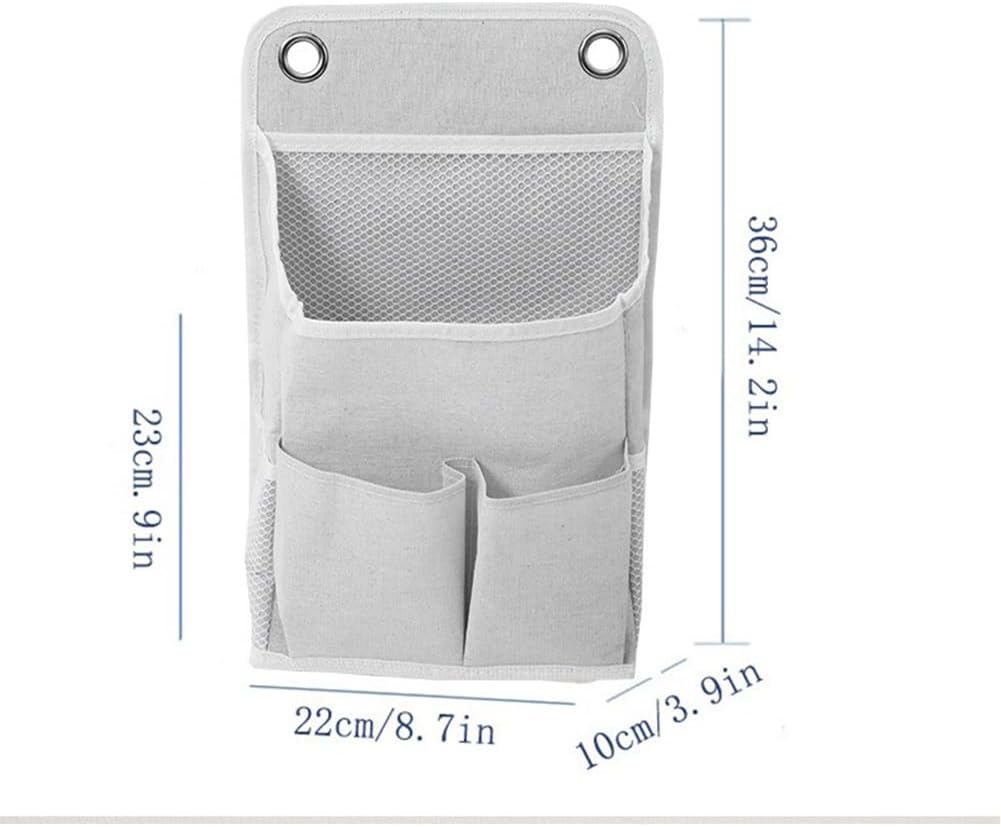 Porta Oggetti da Appendere, Tasche Portaoggetti da Parete, Organizer da Appendere Pieghevole, Portaoggetti da Parete Adatto per Camper, Ingresso, Camera da Letto, Materiale in Tela Oxford, Nero
