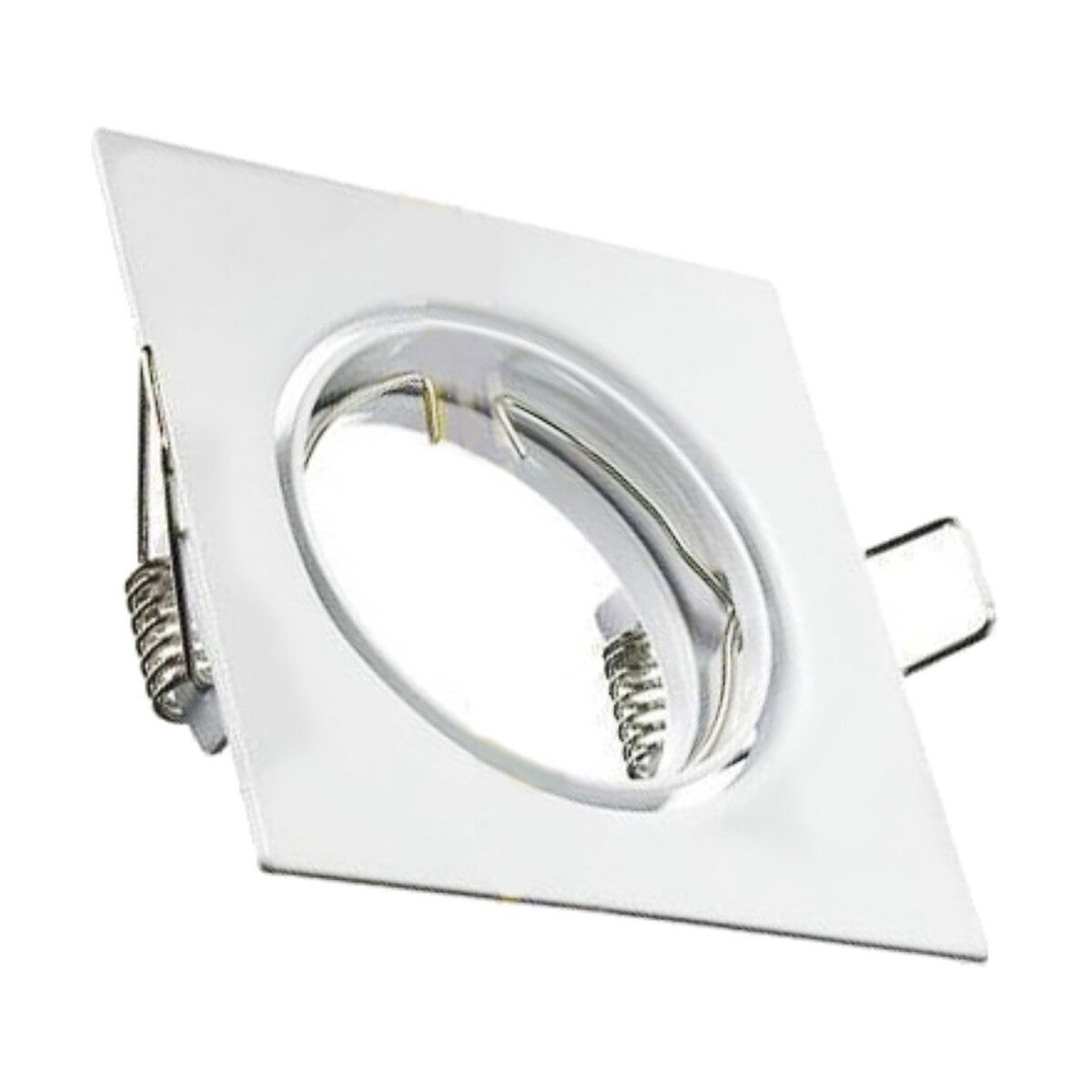 Oprawa sufitowa wpuszczana oczko biała 1xGU10x50W kwadratowa ruchoma IP20 wym: 2,8 x 8,4 x 8,4 cm aluminium IdeaLED - 2