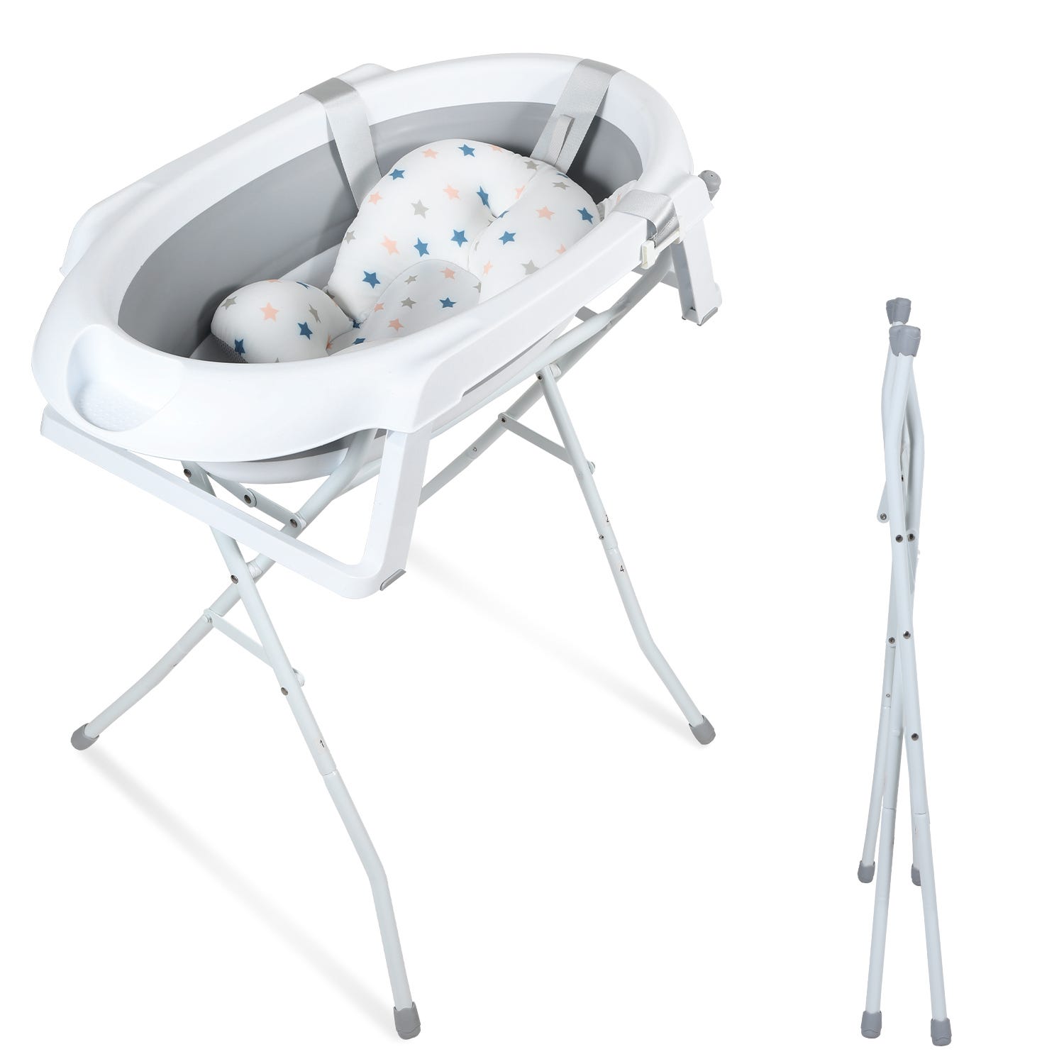 Vaschetta Bagnetto Gonfiabile Per Bambini | Con Seduta Interna | Risparmio Acqua E Pieghevole - Foto 5