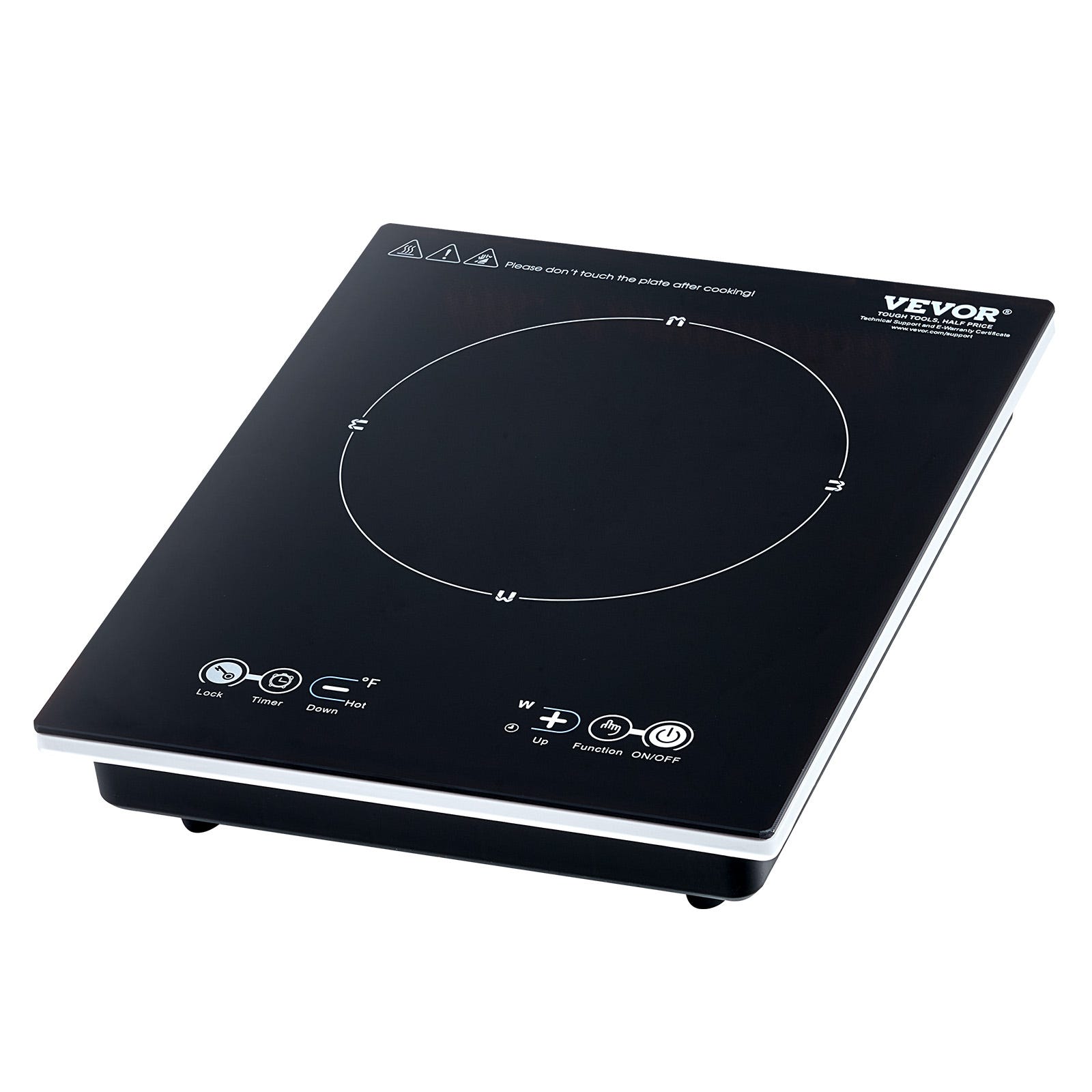 Lureshine Chauffe Plat Électrique Portable 4 Températures & Minuteur - Plaque Chauffante Pour Buffets, Fêtes Et Maison