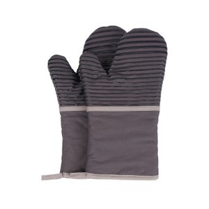 Guanti da forno in silicone resistenti al calore con fodera in morbido cotone per cucinare, cuocere al forno e grigliare | Leroy Merlin