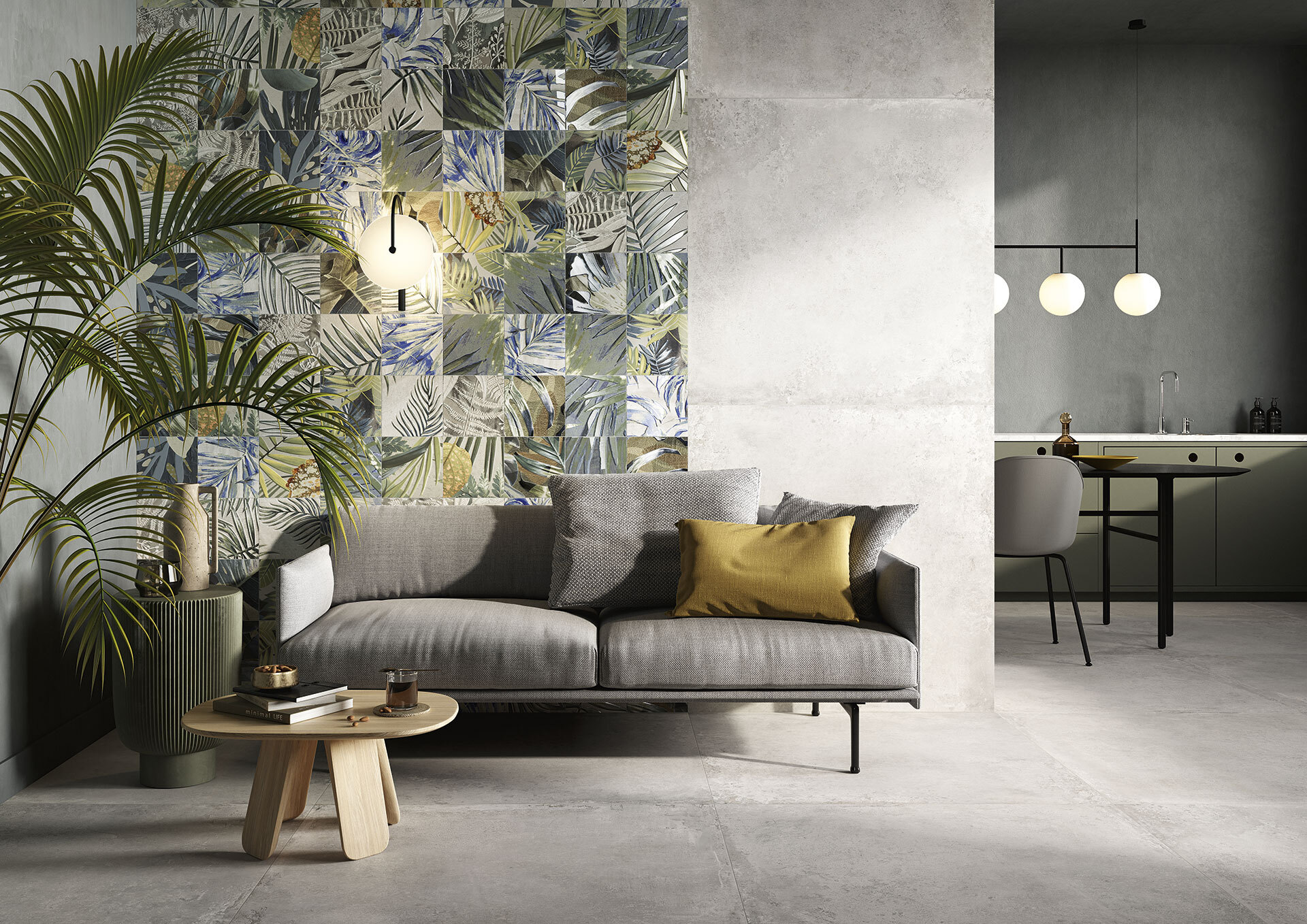 Carrelage intérieur Effet Béton BROOKLYN 100x100 Rectifié White Les