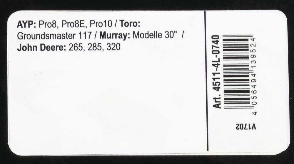 Courroie trapézoïdale X-Grip V de type 4L740 - 3