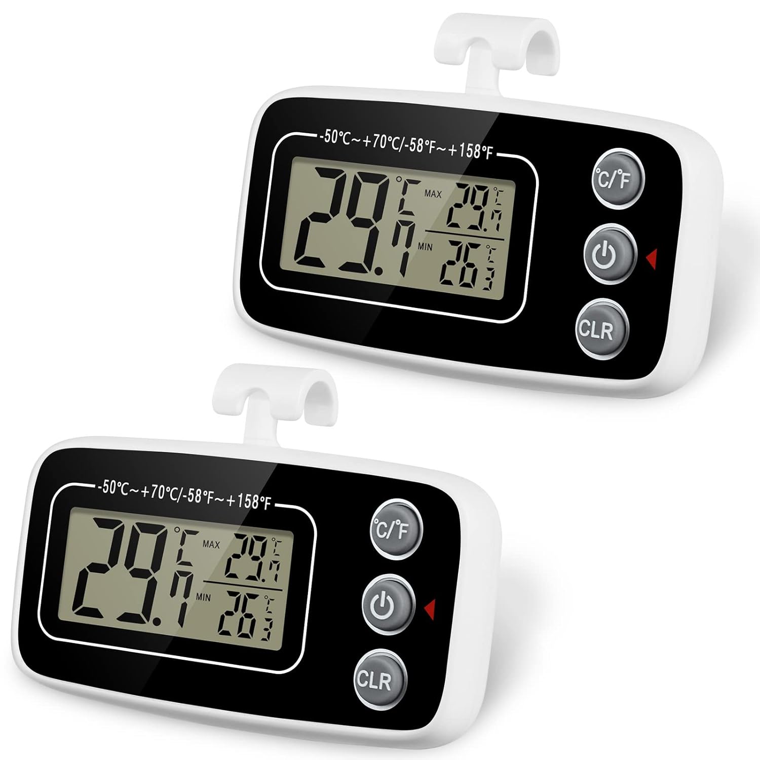 4 Pièces Thermomètre Congélateur Thermometre Frigo en Acier Inoxydable 4 Pièces Thermomètre Congélateur Thermometre Frigo en Acier Inoxydable