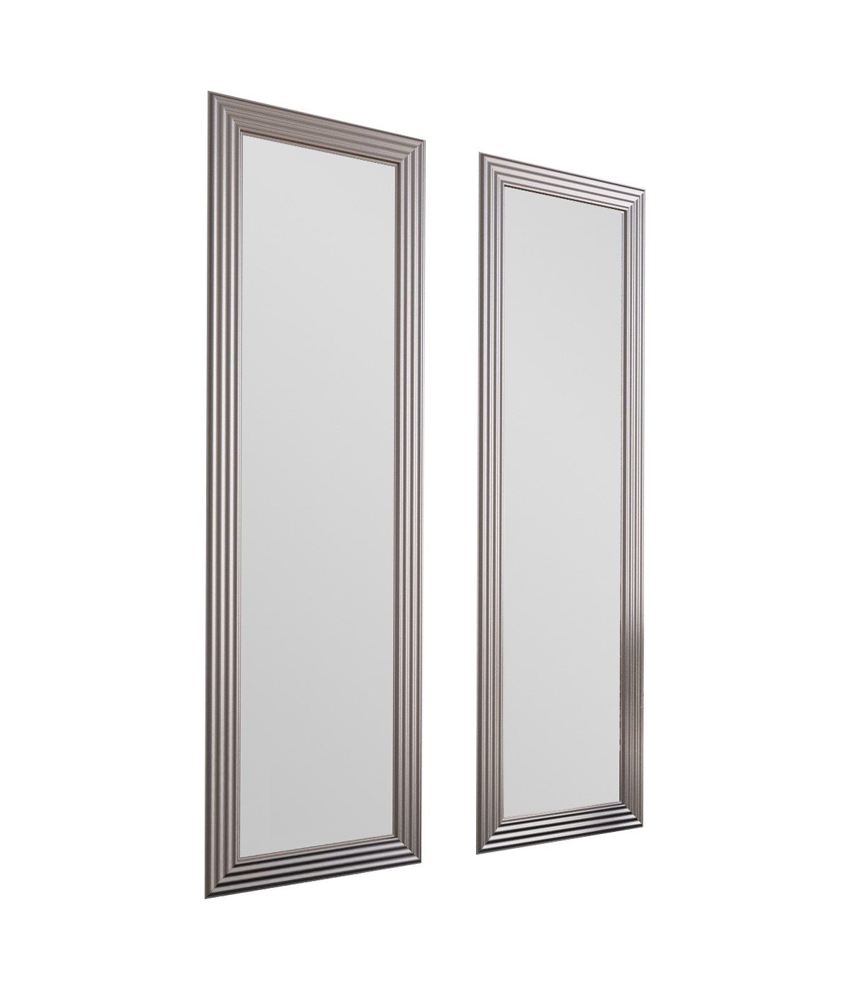 Pack De 2 Miroirs De Courtoisie HD Pour Pare-soleil De Voiture - Acier Inox, 8x15 Cm, Fixation Adhésive Facile