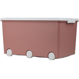 Cassapanca Per Bambini Rosa Con Coperchio E Freno Di Sicurezza - 60 Cm - In Legno Laccato - 2