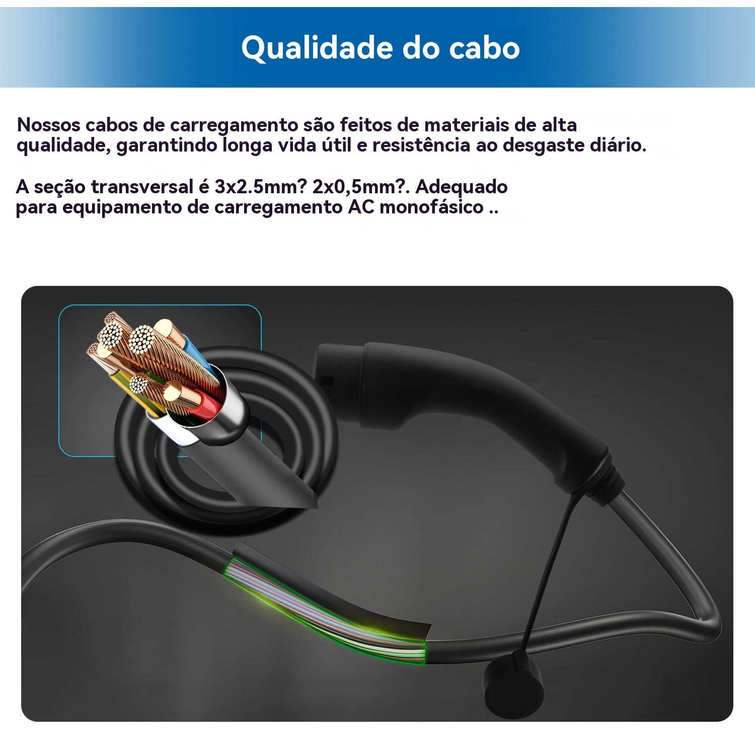 Carregador para Veículos Elétricos 7 kW 32A Monofásico Tipo 2 - Cabo de 6 m com tomada CEE 7/7, Adaptador, Certificação IEC62196 & IP65 HEXINE - 8