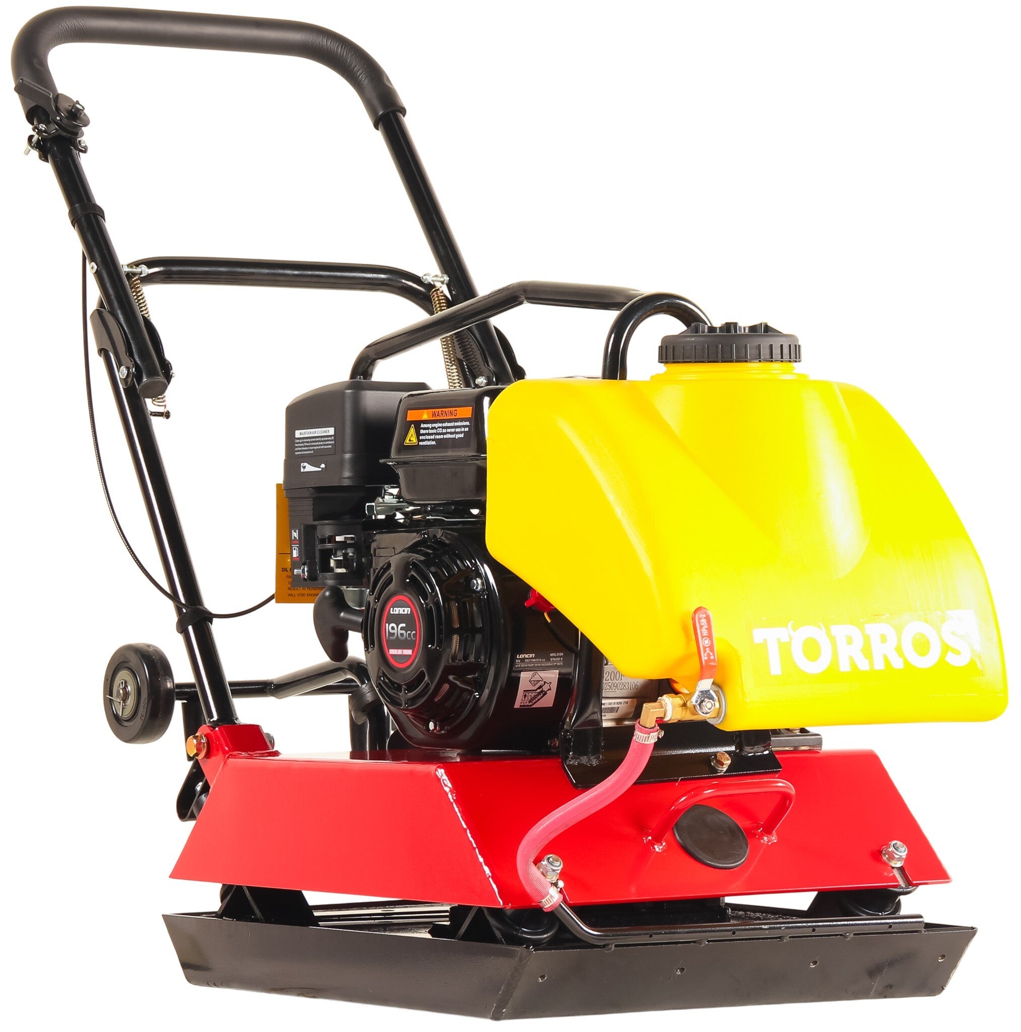 Compacteur à plaque vibrante 21 kN – Avec réservoir d’eau – Moteur essence 6,5ch – Plaque 60 x 48 cm Torros TPT2102W - 9