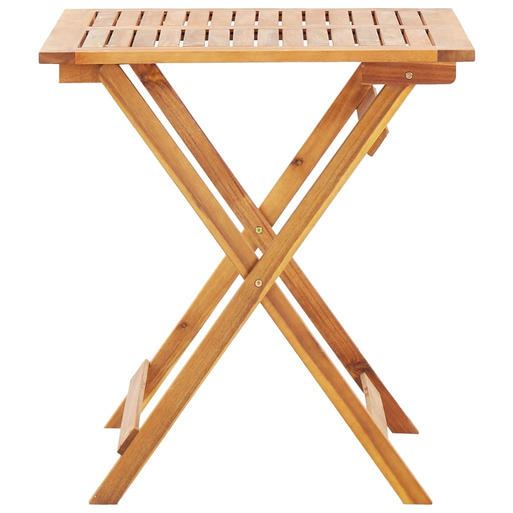 Table pliable de jardin 70x70x75 cm Bois d'acacia massif - 2
