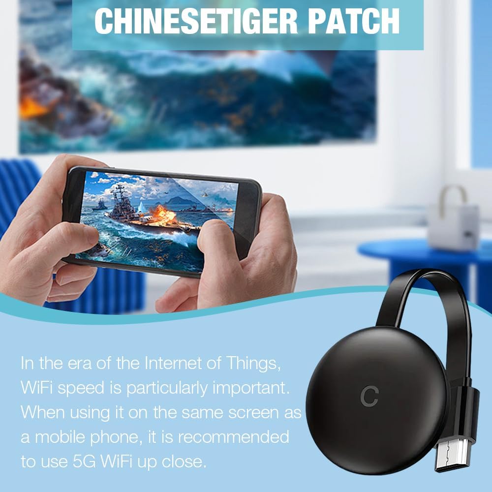 Dongle HDMI sans Fil, 2,4/5 GHz Adaptateur HDMI sans Fil, Miracast Dongle 4K, Récepteur d'Affichage WiFi pour TV Stick/Android/iOS/Windows/Projecteu - 4