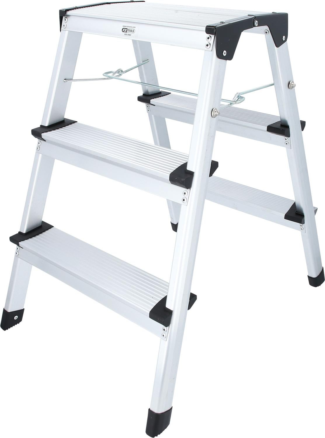 KS TOOLS Aluminiowa drabina rozkładana ze stopniami - 800.0965