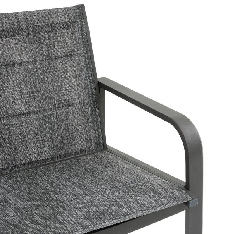 Salon de jardin Piazza 4 places gris graphite - Hespéride - 9