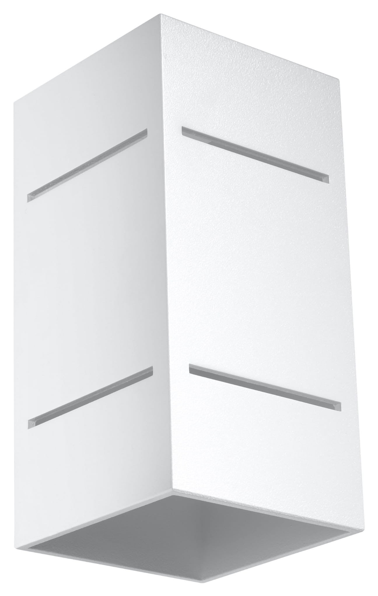 Kinkiet ścienny Blocco biały 1xG9x40W wym: 20 x 10 x 10 cm aluminium IP20 Sollux Lighting