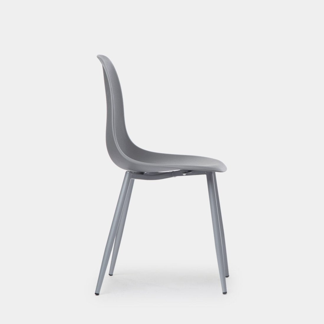 Sedia in polipropilene grigio Nina - 3