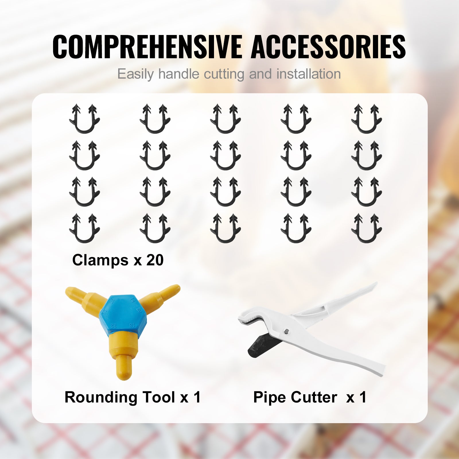 Tuyau PEX AL PEX Chauffage Sol VEVOR 200 m Rouleau Tube PEX-AL-PEX Composite Aluminium-Plastique Φ 16 mm Épaisseur 2 mm Barrière Oxygène Tuyau pour - 5