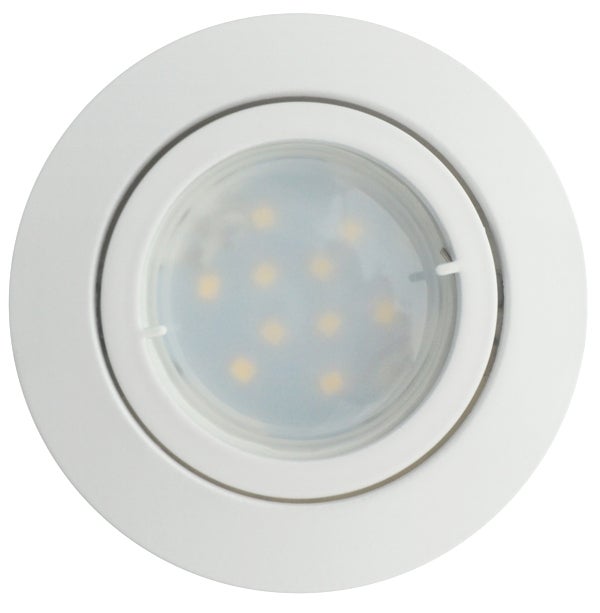 Lot de 6 Spot Led Encastrable Complete Blanc Orientable lumière Blanc Chaud eq. 50W ref.13 - 5