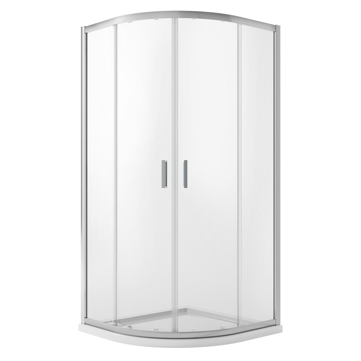 Cabine paroi de douche demi-circulaire blanche h 185 verre sérigraphié