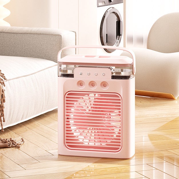 Przenośny klimatyzator ustawienia mgiełki zbiornik na wodę pojemności timer kolorów podświetlenia mały chłodzący powietrze klimatyzator ewaporacyjny